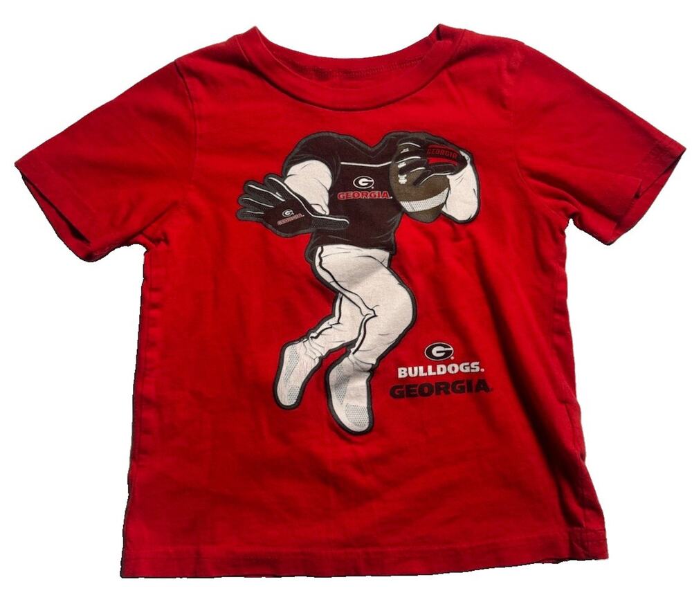 Georgia Bulldogs Toddler 3T Red #1 Fan Foam Finger T-Shirt UGA Football